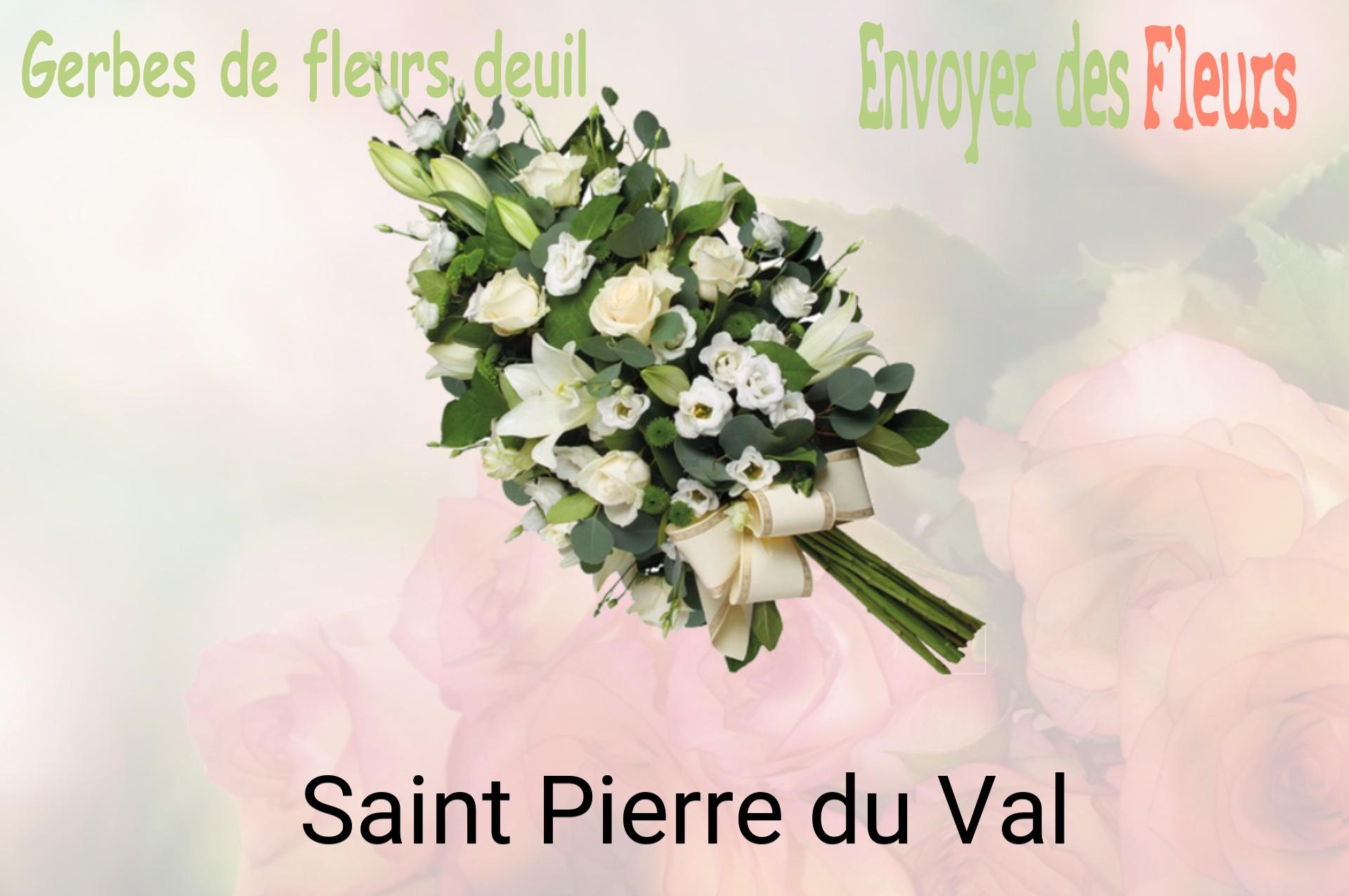 Gerbe de fleurs de deuil livrée à Saint-Pierre-du-Val